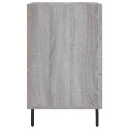 Berkfield Home Modern Bedside Cabinet Grey Sonoma 40x40x66 cm Engineered Wood - Size: 40 x 40 x 66 cm - thumbnail 6