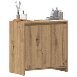 Berkfield Home Durable Bathroom Sink Cabinet Artisan Oak 60x33x60 cm Engineered Wood in Brown - Size: 60 x 33 x 60 cm - thumbnail 2