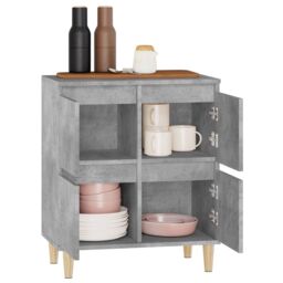 Berkfield Home Sideboard Concrete Grey 60x35x70 cm Engineered Wood - Size: 60 x 35 x 70 cm - thumbnail 5