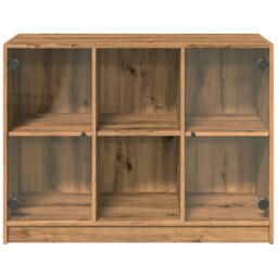 Berkfield Home Sideboard Artisian Oak 102x37x75.5 cm Engineered Wood in Brown - thumbnail 4