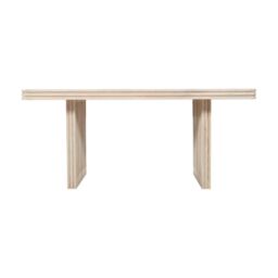 IH Design Paloma Carved Mango Wood Dining Table 6 Seater in Brown - thumbnail 3