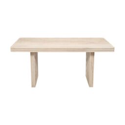 IH Design Paloma Carved Mango Wood Dining Table 6 Seater in Brown - thumbnail 2