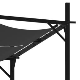Berkfield Home Gazebo with Retractable Roof 600x300x233 cm Anthracite in Black - Size: 600 x 300 x 233 cm - thumbnail 6
