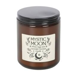 Something Different Mystic Moon Sage & Lavender Scented Candle in Amber
