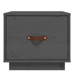 Berkfield Home Bedside Cabinets 2 pcs Grey 40x34x35 cm Solid Wood Pine - Size: 40 x 34 x 35 cm - thumbnail 5