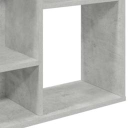 Berkfield Home Room Divider/Book Cabinet Concrete Grey 100x24x140 cm Engineered Wood - Size: 100 x 24 x 140 cm - thumbnail 8