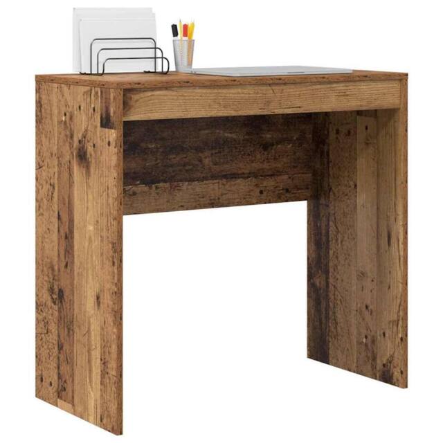 Berkfield Home Rustic Writing Desk Old Wood Finish Wood 80 x 40 x 76 cm in Brown - image 1