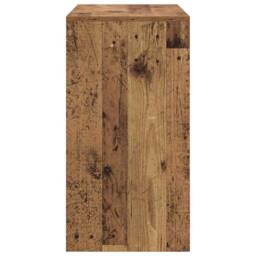 Berkfield Home Rustic Writing Desk Old Wood Finish Wood 80 x 40 x 76 cm in Brown - thumbnail 6