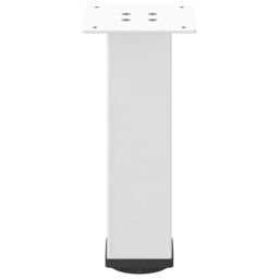 Berkfield Home Coffee Table Legs 4 pcs White 42-44 cm Steel - thumbnail 6