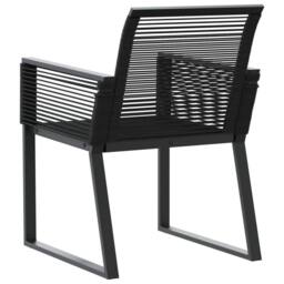 Berkfield Home Beautiful Garden Chairs 2 pcs Black Poly Rattan - thumbnail 7