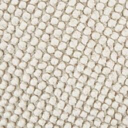 Wyld and Coco Beige Cotton Pouffe 45 x 45 x 45 cm - Square Fabric Ottoman - thumbnail 6