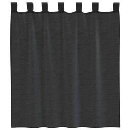 Berkfield Home Voile Curtains with Tab Top 2 pcs Black - thumbnail 4