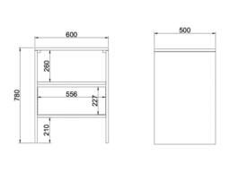 Vente-unique Solid Oak Vanity Unit - Light Natural - 60 Cm - CAVIZO in Light Oak - thumbnail 9