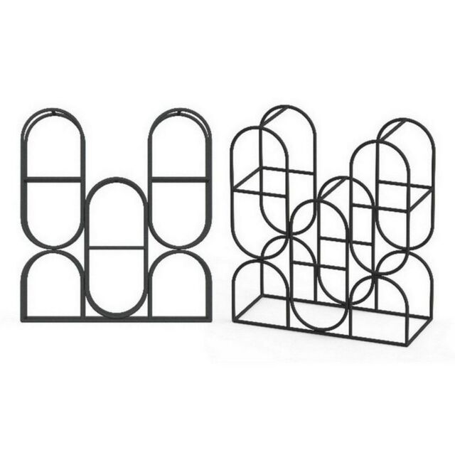 Minster 36cm - 8 Bottle Wine Rack - Cast Iron - L8 x W18 x H33 cm - Black - Size: 1 Pack - image 1