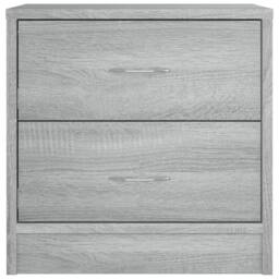 Berkfield Home Classic Bedside Cabinet Grey Sonoma 40x30x40 cm Engineered Wood - Size: 40 x 30 x 40 cm - thumbnail 4
