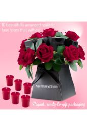 Deco Express Red Rose Candles set - thumbnail 3