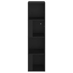 Berkfield Home Corner Cabinet Black 33x33x132 cm Engineered Wood - Size: 33 x 33 x 132 cm - thumbnail 5