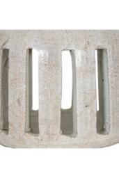 KDMD Tarn Collection Large Sculptural Pillar Candle Holder in White - thumbnail 3