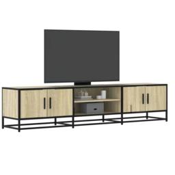 Berkfield Home TV Cabinet Sonoma Oak 180x35x41 cm Engineered Wood in Light Oak - Size: 180 x 35 x 41 cm - thumbnail 2