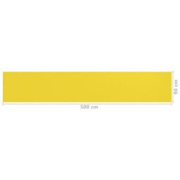Berkfield Home Balcony Screen Yellow 90x500 cm HDPE - thumbnail 5