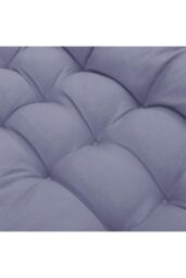 Living and Home 125cm x 48cm Grey Thickened Garden Bench Seat Cushion - Size: 125 cm x 48 cm - thumbnail 5