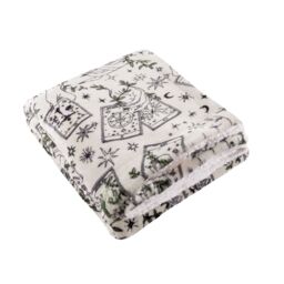 Furn Celestial Stories Printed Fleece in Cream - Size: 130 cm x 180 cm - thumbnail 2