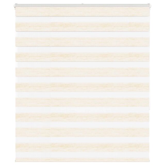 Berkfield Home Zebra Blind Marble Beige 125x150 cm Fabric Width 120.9 cm Polyester - image 1