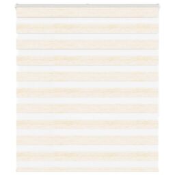 Berkfield Home Zebra Blind Marble Beige 125x150 cm Fabric Width 120.9 cm Polyester - thumbnail 1