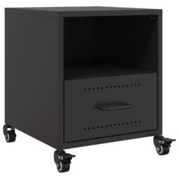 Berkfield Home Bedside Cabinets 2 pcs Black 36x39x43.5 cm Steel - thumbnail 6