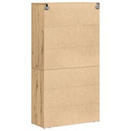 Berkfield Home Highboard Artisan Oak 80x33x150 cm Engineered Wood in Brown - Size: 80 x 33 x 150 cm - thumbnail 8