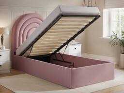 Flair Ava Single Ottoman Bed in Pink - thumbnail 3