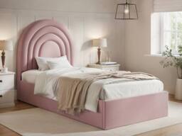 Flair Ava Single Ottoman Bed in Pink
