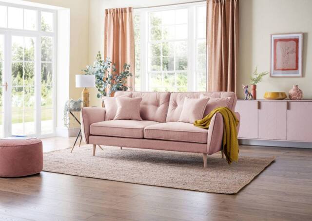 The Great Sofa Company Ailis Large Sofa Faro Soft Pink in Dusty Pink - image 1