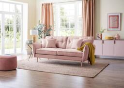 The Great Sofa Company Ailis Large Sofa Faro Soft Pink in Dusty Pink