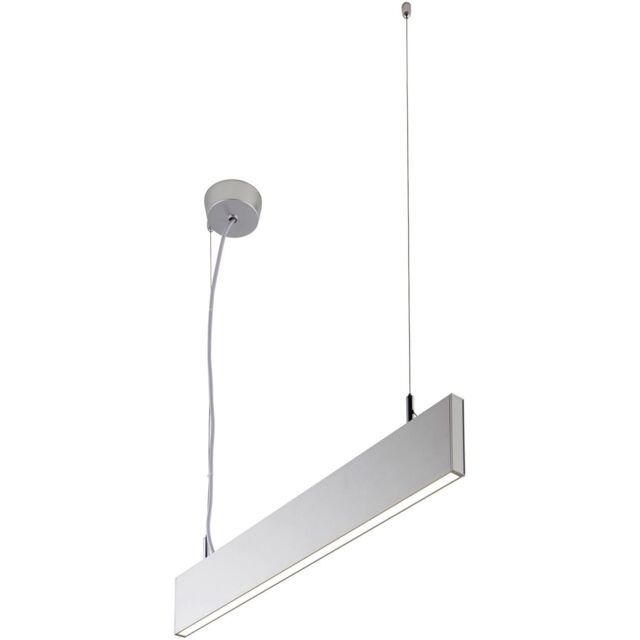 Loops Slimline Commercial Suspension Light - 610mm x 20mm - 25W Cool White LED - image 1