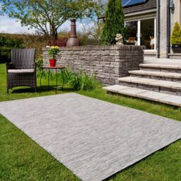 Kukoon Pewter Grey Outdoor, Garden & Patio Area Rug in Mid Grey - Size: 160 cm x 230 cm - thumbnail 2