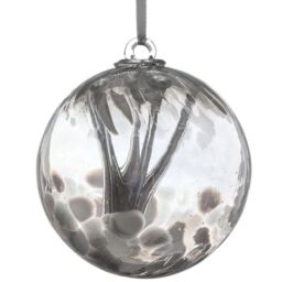 Sienna Glass Wedding Gift Spirit Ball Pastel Silver - thumbnail 3