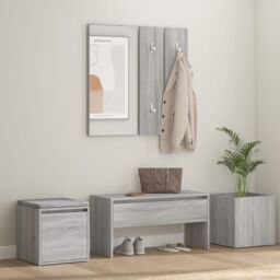 Berkfield Home Hallway Furniture Set Grey Sonoma Engineered Wood