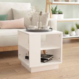 Berkfield Home Coffee Table White 40x40x43 cm Engineered Wood - Size: 40 x 40 x 43 cm - thumbnail 2