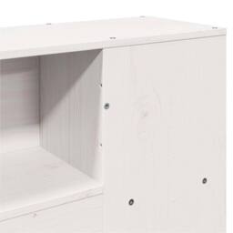 Berkfield Home Decorative Bookcase Bed without Mattress White 135x190 cm Double - thumbnail 9