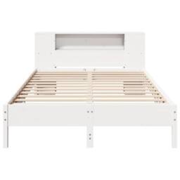 Berkfield Home Decorative Bookcase Bed without Mattress White 135x190 cm Double - thumbnail 4
