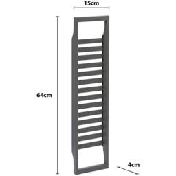 Kelvenix grey Bamboo Bath Tub Caddy Rack Wooden Bathroom Shelf Storage - thumbnail 2