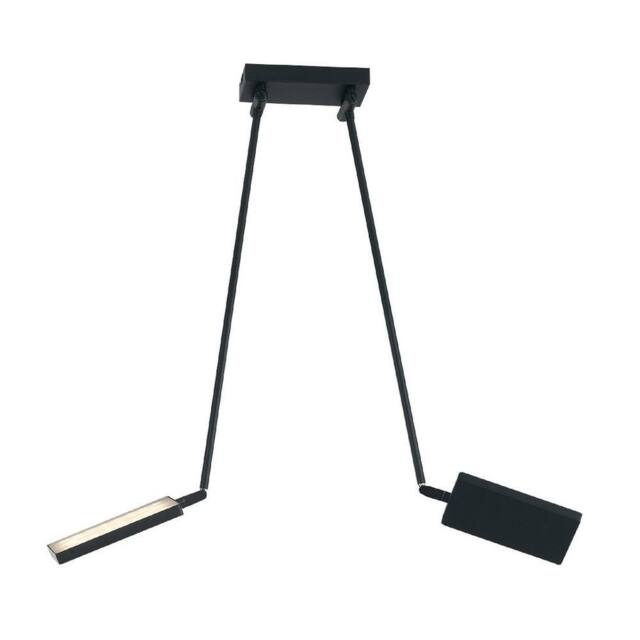 Netlighting BOOK LED 2 Light Semi Flush Light Black 2600lm 3200K 85x16x15200cm - Size: 85 x 16 x 15200 cm - image 1