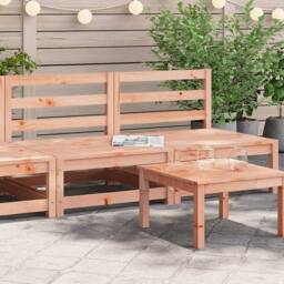 Berkfield Home Garden Sofas Armless 2 pcs 70x70x67 cm Solid Wood Douglas in Light Brown - Size: 70 x 70 x 67 cm - thumbnail 1