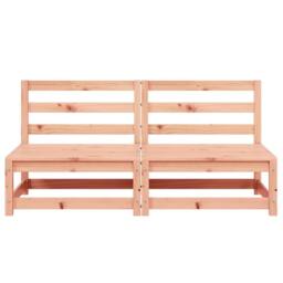Berkfield Home Garden Sofas Armless 2 pcs 70x70x67 cm Solid Wood Douglas in Light Brown - Size: 70 x 70 x 67 cm - thumbnail 5