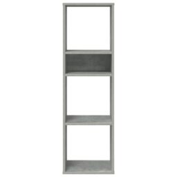Berkfield Home Book Cabinet Concrete Grey 34x31x112 cm Engineered Wood - Size: 34 x 31 x 112 cm - thumbnail 4
