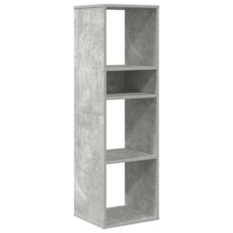 Berkfield Home Book Cabinet Concrete Grey 34x31x112 cm Engineered Wood - Size: 34 x 31 x 112 cm - thumbnail 2