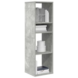 Berkfield Home Book Cabinet Concrete Grey 34x31x112 cm Engineered Wood - Size: 34 x 31 x 112 cm - thumbnail 1