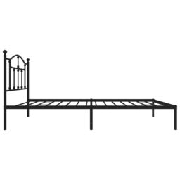 Berkfield Home Metal Bed Frame with Headboard Black 90x190 cm Single - thumbnail 6