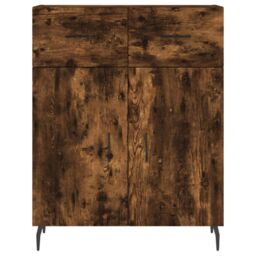 Berkfield Home Sideboard Smoked Oak 69.5x34x90 cm Engineered Wood in Brown - thumbnail 6